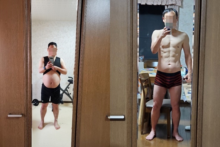 92kg→61kg! 고도비만에서 탈출한, 그의 놀라운 몸매 변천사?