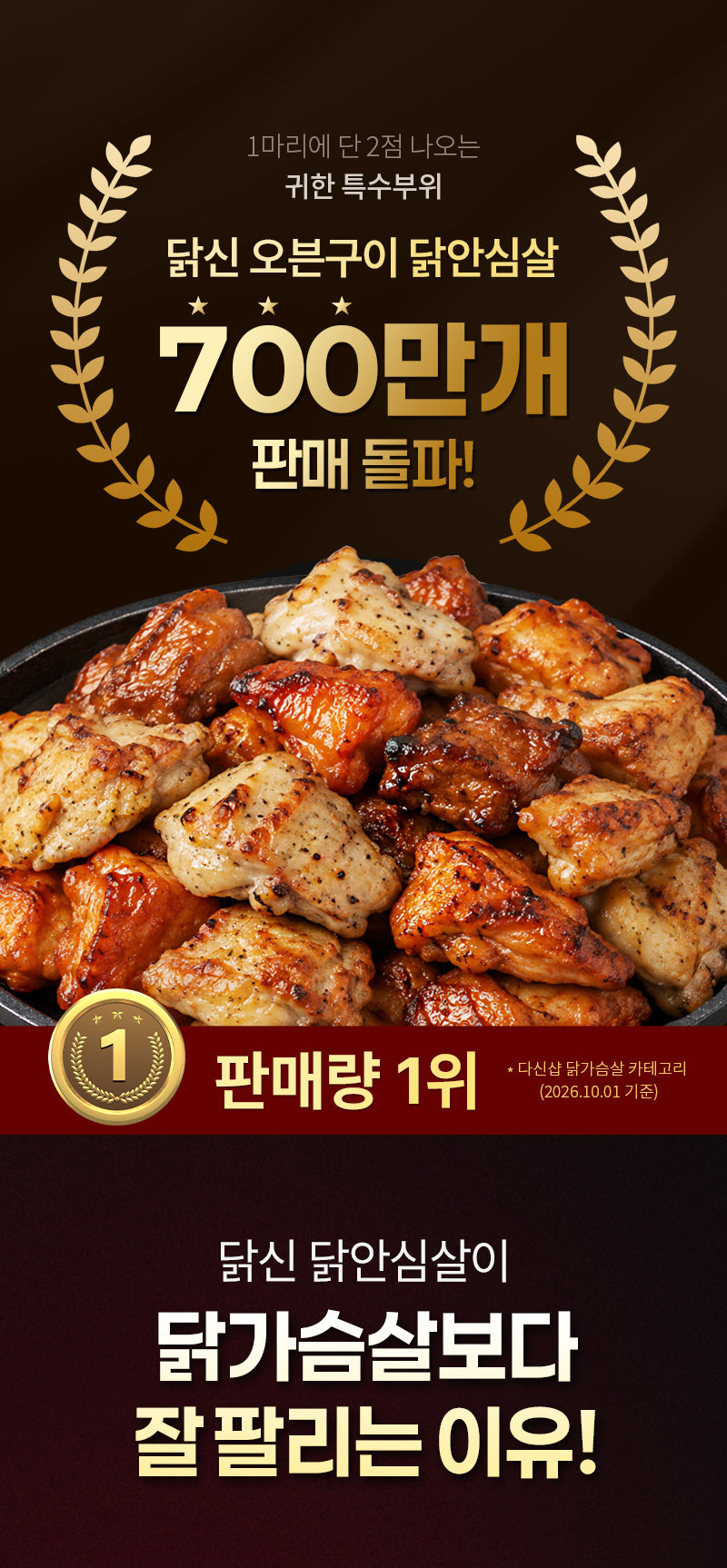 다신샵 닭신 닭안심살 700만개 돌파